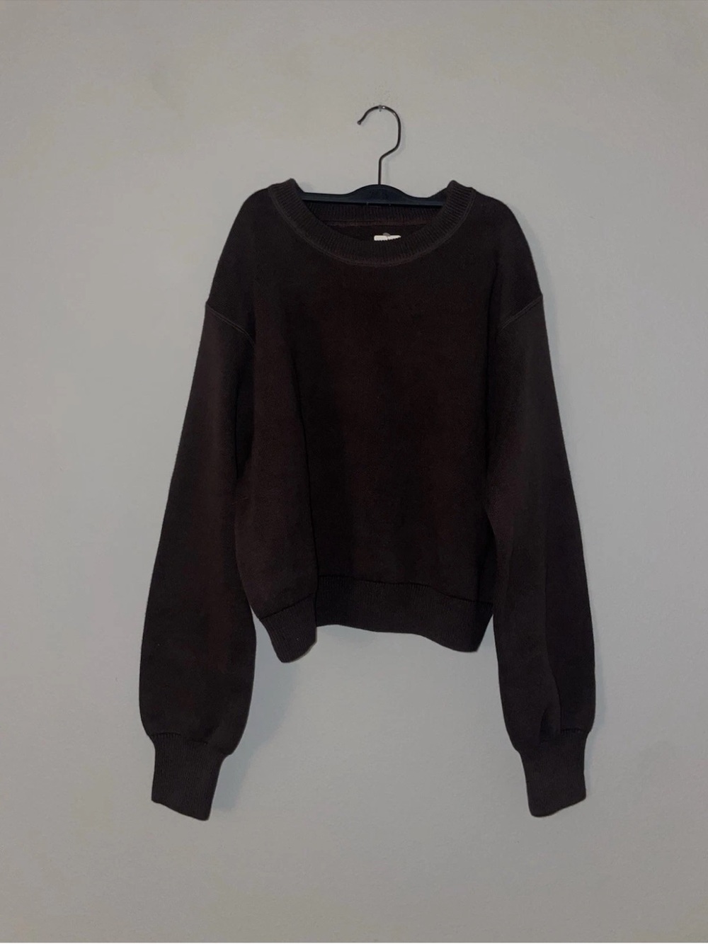 XXS Cotton Aerie brown Fall crewneck sweatshirt